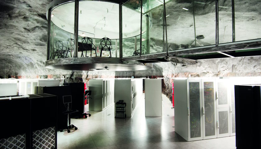Bahnhof's Pionen data center in a nuclear bunker in central Stockholm